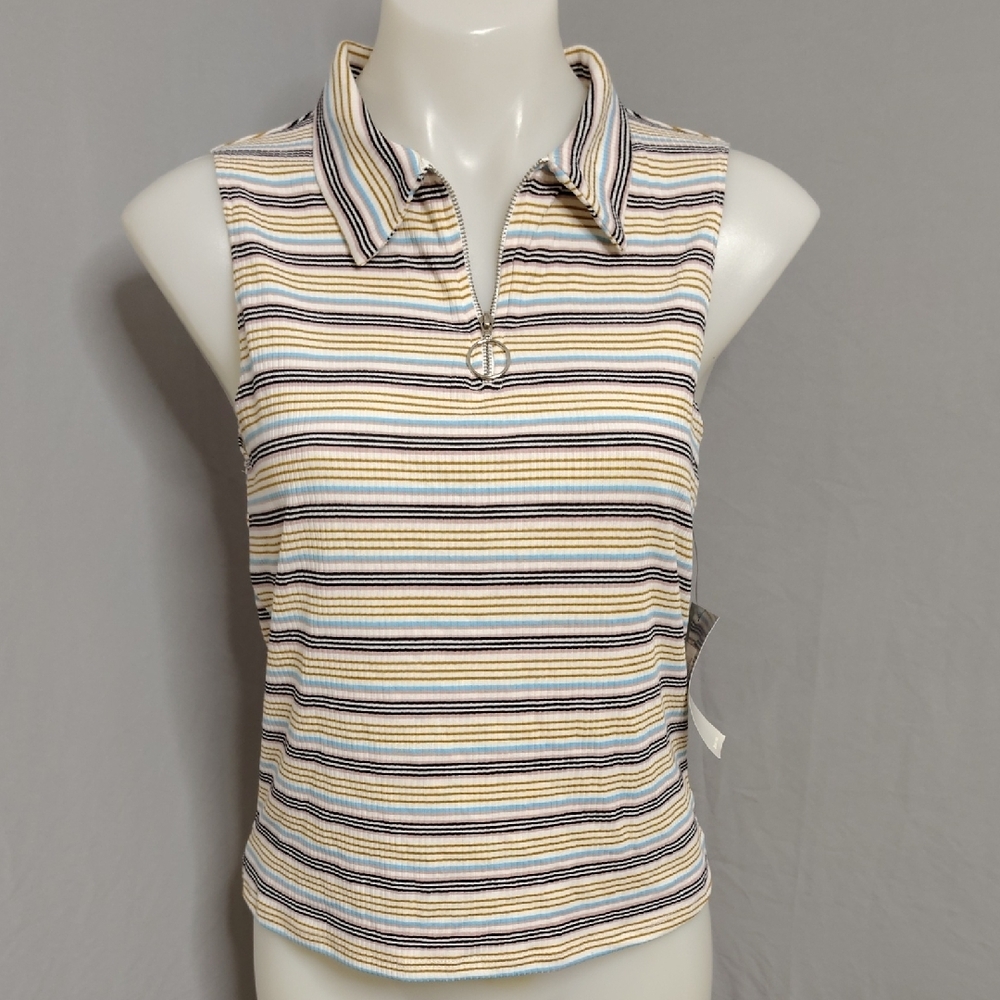 Striped Sleeveless Top